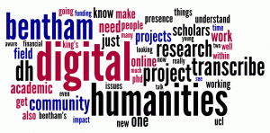 Wordle of Melissa Terras' speech at DH2010